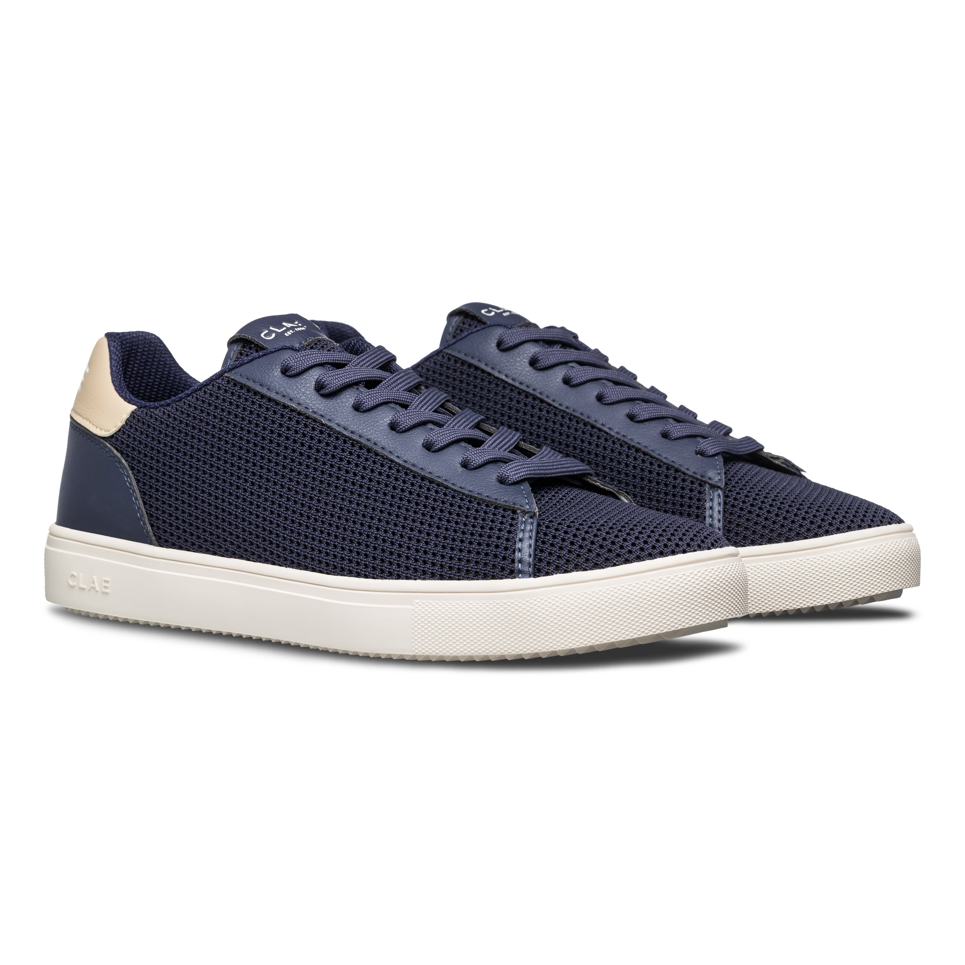Bradley Knit shoe in Navy Safari with Standard Premium (SP) sole, designed for comfort and durability, sole view.