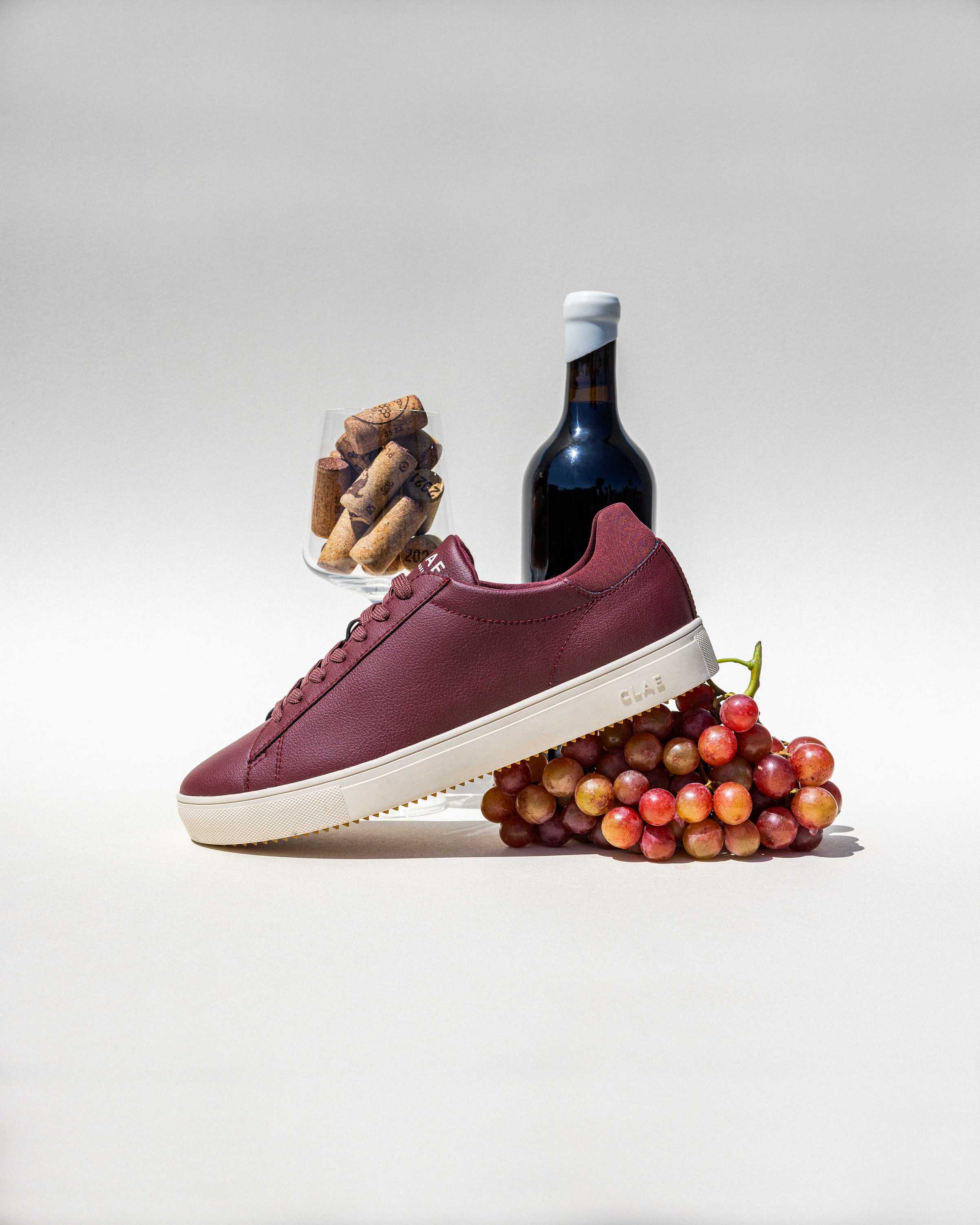 Sustainable Vegan Shoes material crafted from wine byproducts