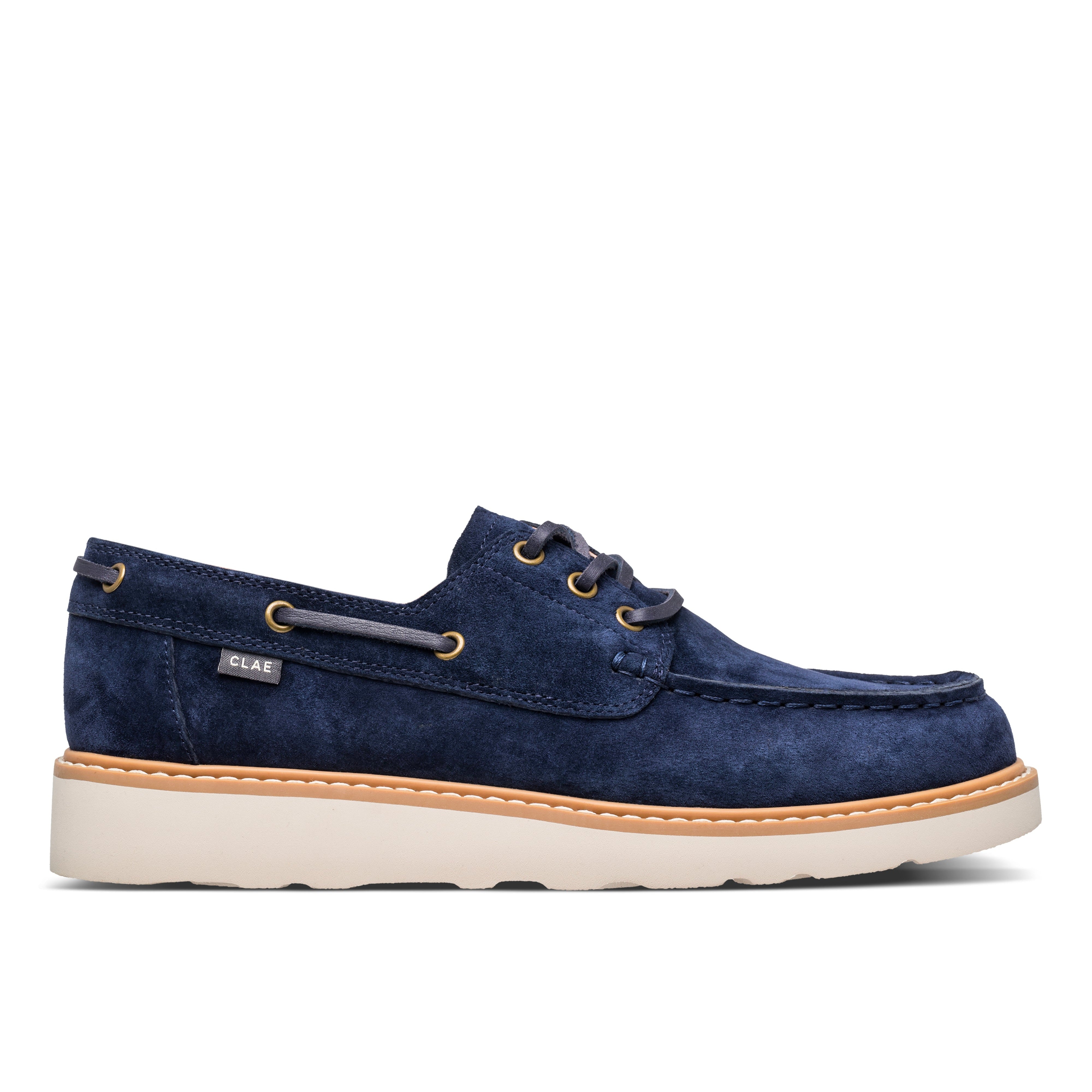 Carter Heritage Collection boat shoe in suede, classic design and durable construction.