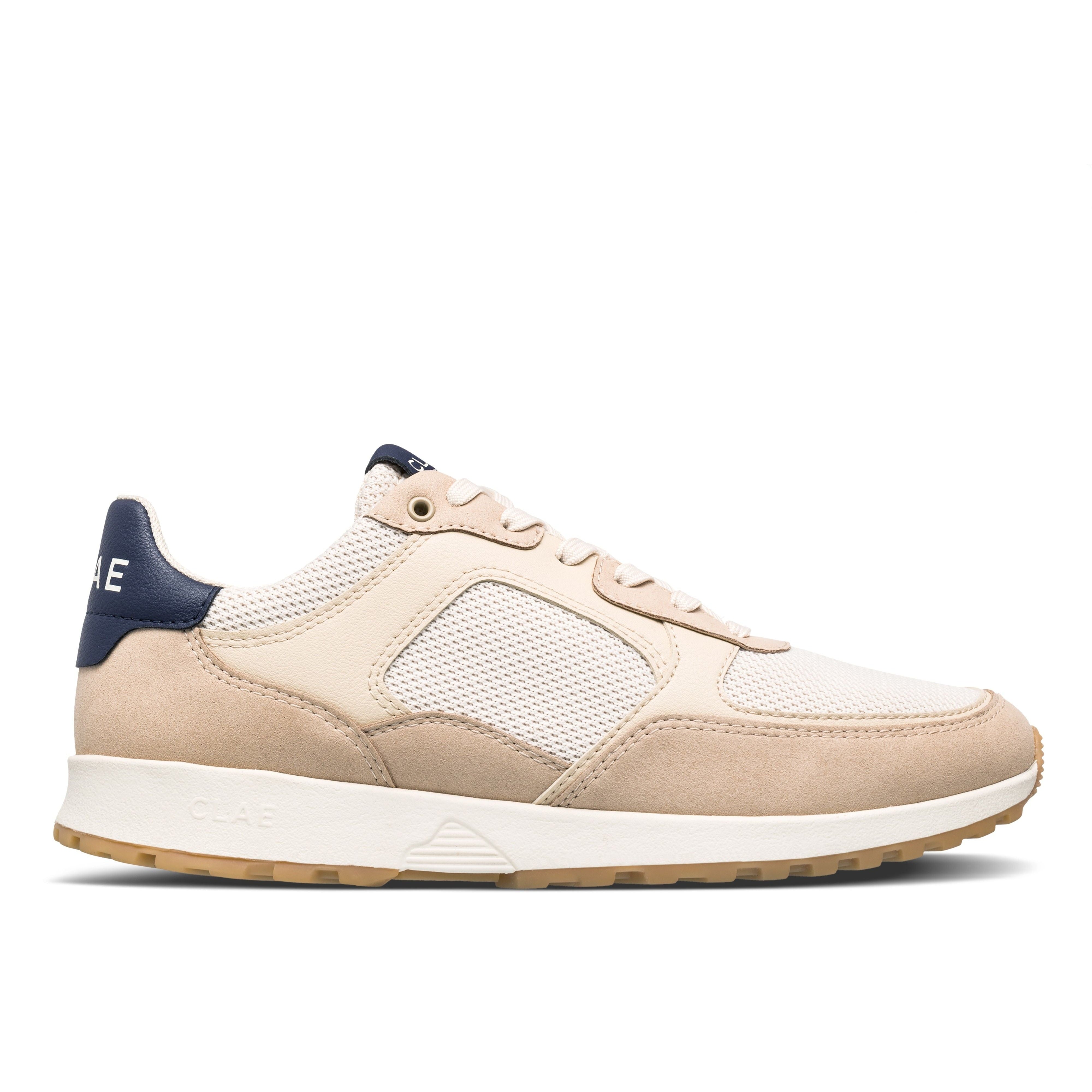 Joshua trainer in Safari Off-White, 100% vegan and made from 70% recycled materials, sleek and sustainable design.