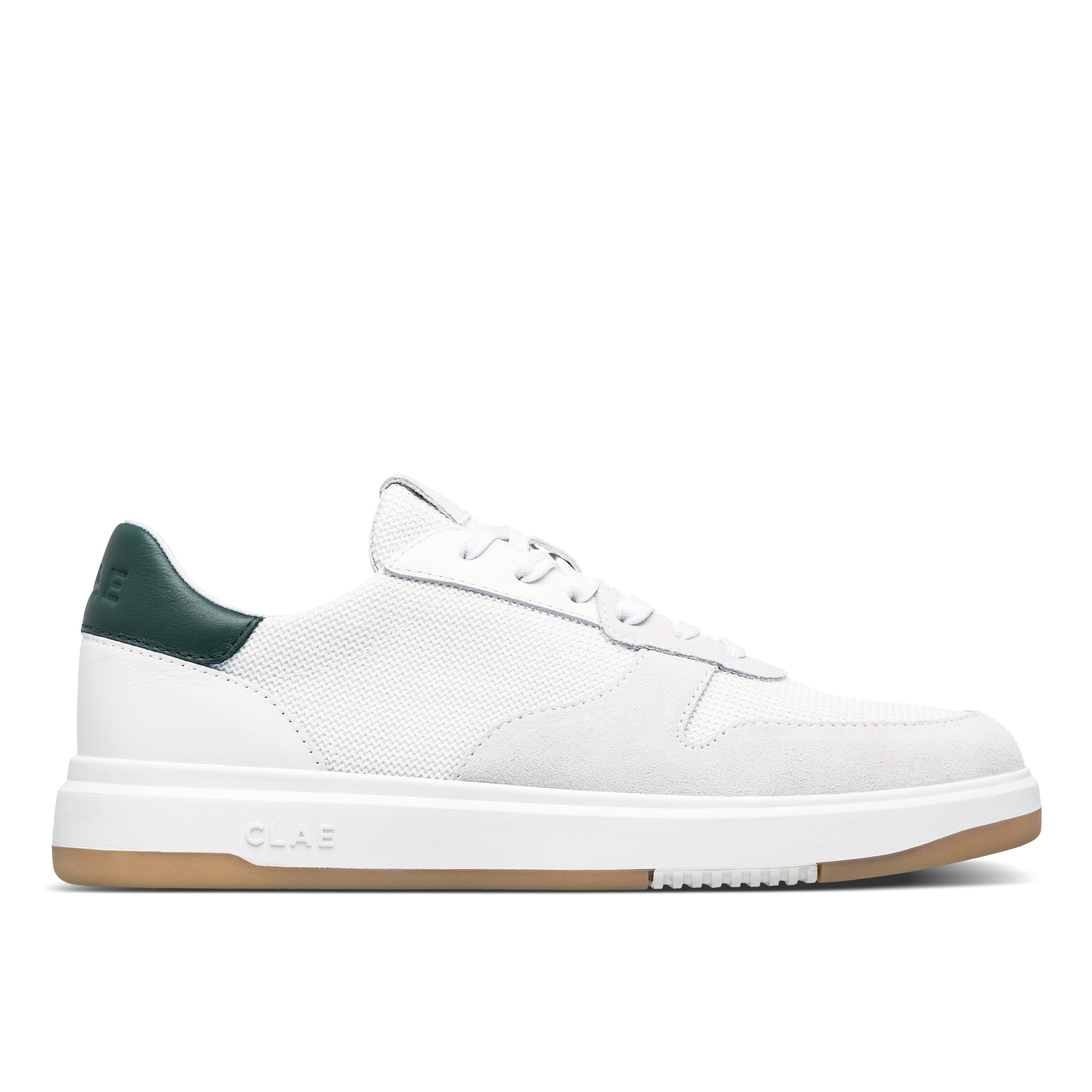 Moses sneaker in White Pine Needle with Italian leather, suede, and recycled mesh upper, premium design with All Court (AC) outsole.
