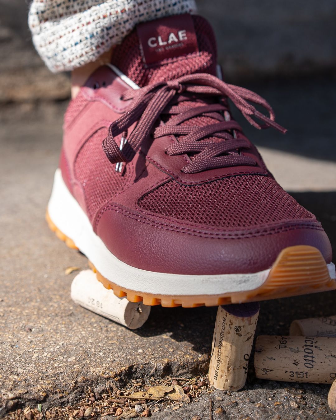 Sustainable Vegan Shoes material crafted from wine byproducts