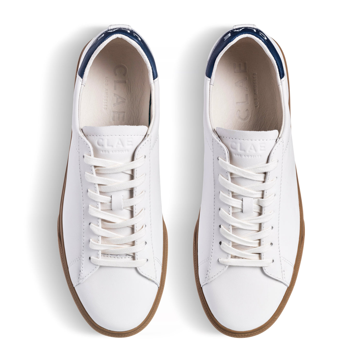 Bradley Venice White Leather Denim Dark Gum - Top View