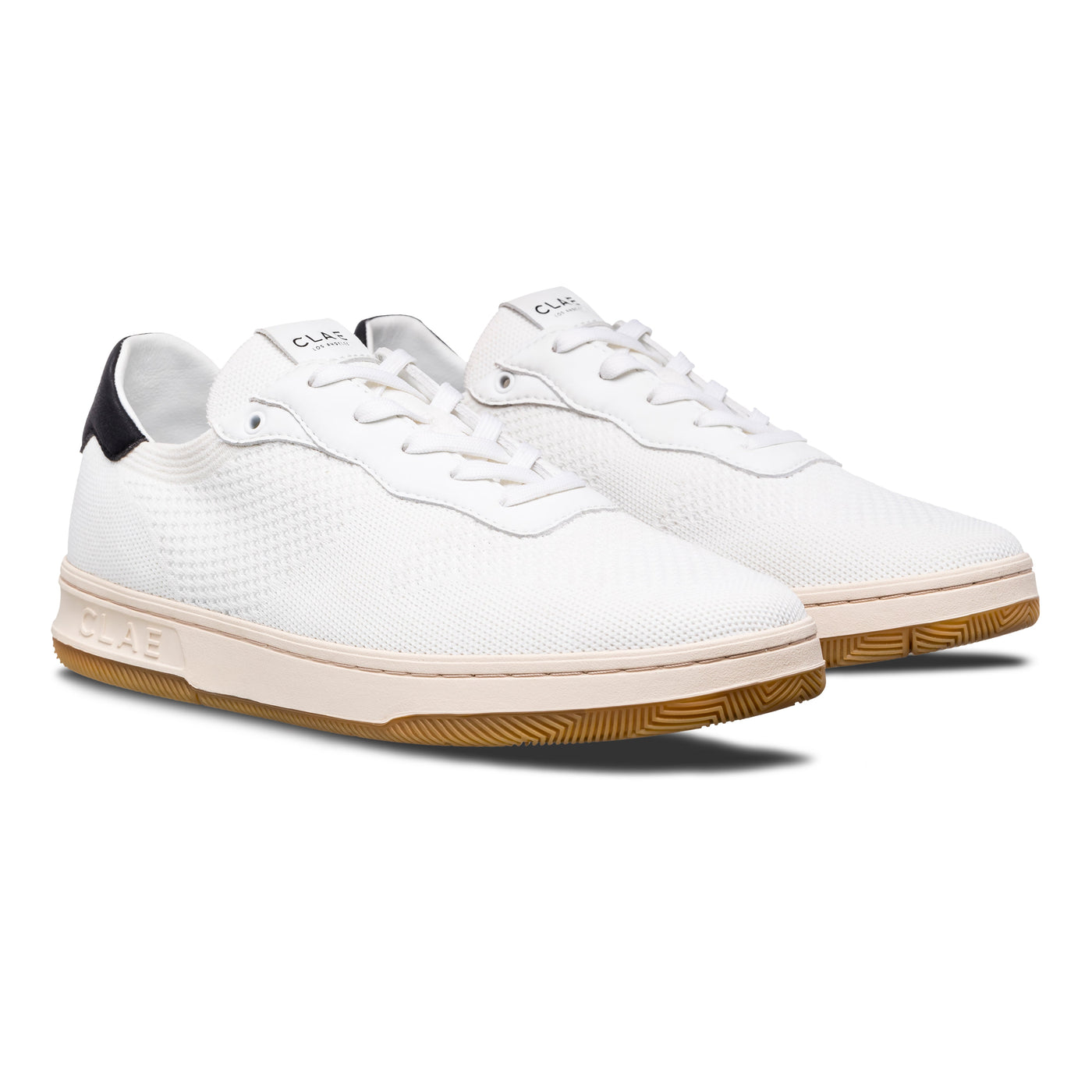 Malone Knit White Black 3/4 View